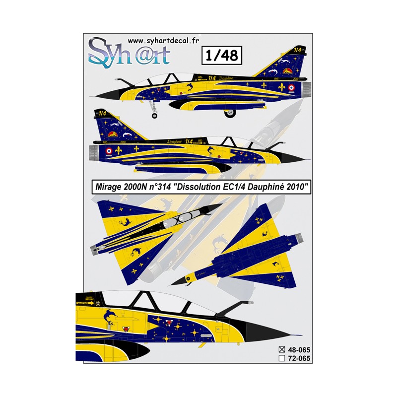 Syhart 065 - Mirage 2000N n°314 "Retirement EC1/4 Dauphiné" 2010
