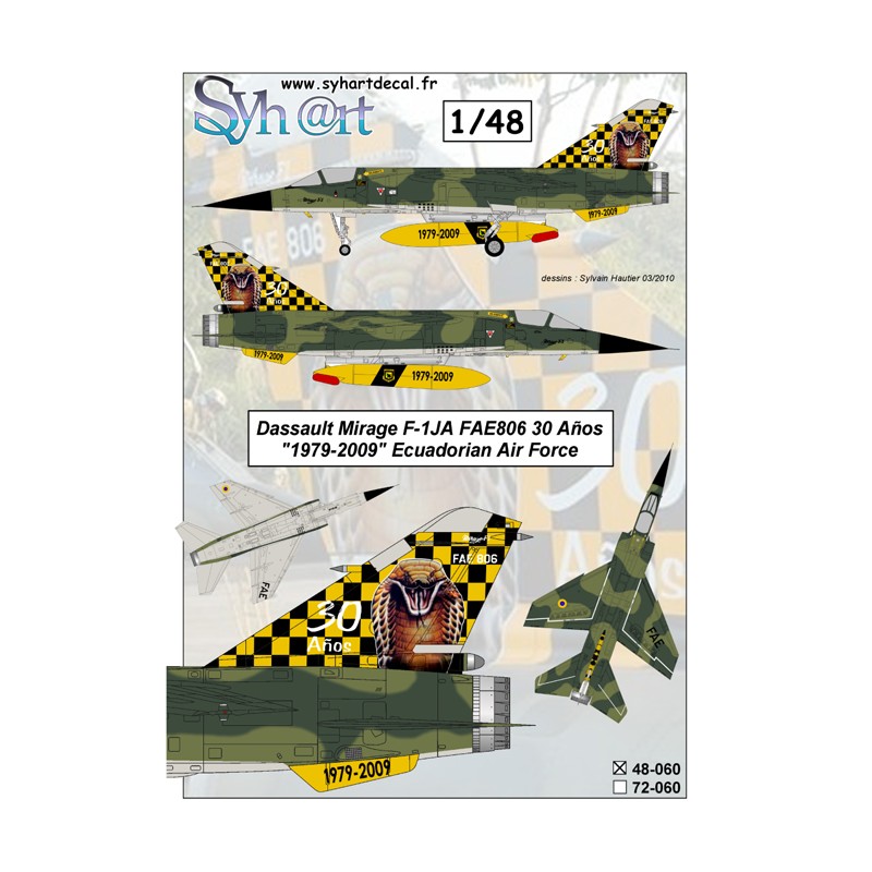 Syhart 060 - Mirage F-1JA 30 Años 1979-2009 Force Aérienne Equatorienne