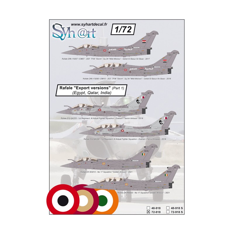 Syhart 918 - Rafale "Export versions" (part 2) - Egypt, Qatar, India