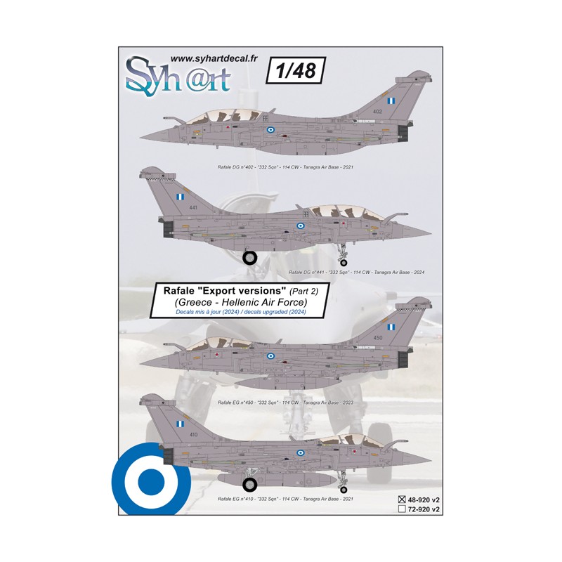 Syhart 920v2 - Rafale "Export versions" (part 2) - Greece - "Hellenic Air Force"