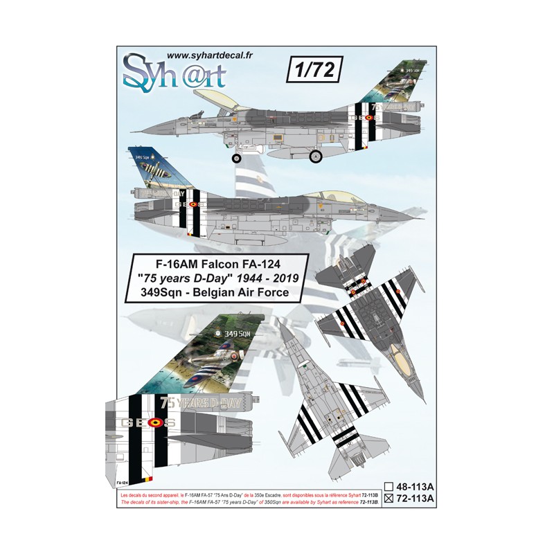 Syhart 113A - F-16AM Falcon FA-124 "75 years D-Day" 349Sqn - Belgian Air Force