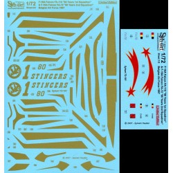 Syhart 101 - F-16A Falcon FA-72 & FA-110 80 Years "1st Sqn Stingers" & "2nd Sqn Comete" Belgian A.F 1997