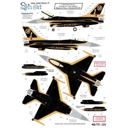 Syhart 101 - F-16A Falcon FA-72 & FA-110 80 Years "1st Sqn Stingers" & "2nd Sqn Comete" Belgian A.F 1997