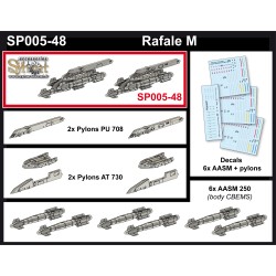 SP005 - 6x AASM 250 (body CBEMS) + AT730 tribomb ejectors for Rafale - (1/48)