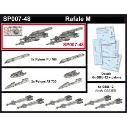 SP007 - 6x GBU-12 (body CBEMS) + AT730 tribomb ejectors for Rafale - (1/48)