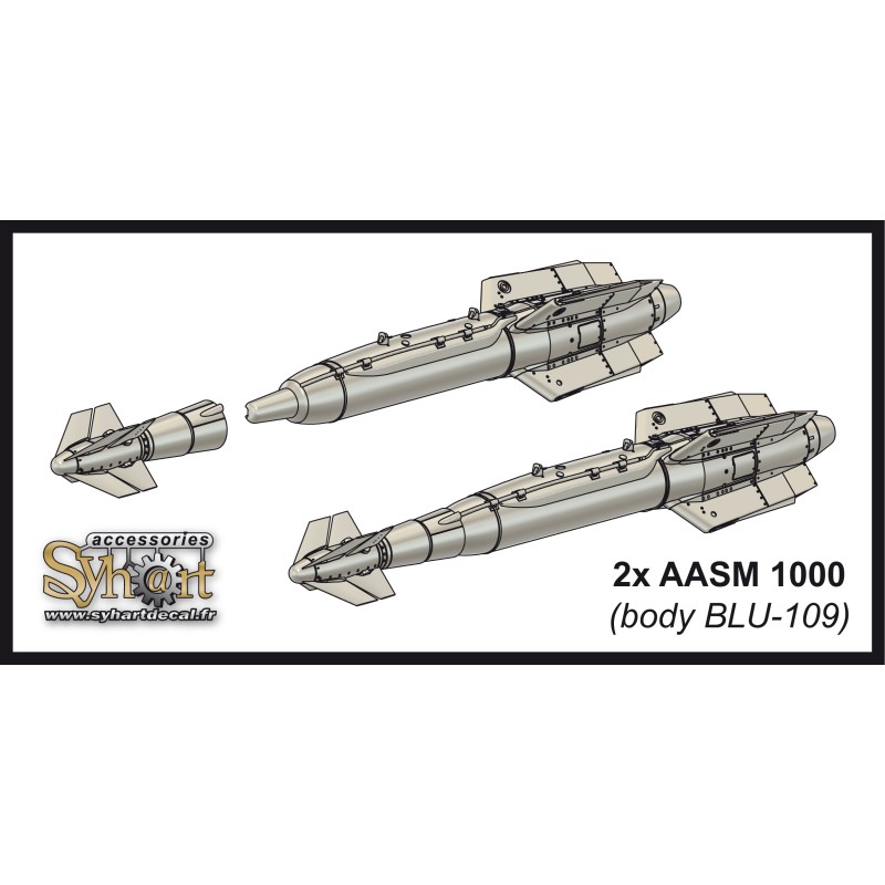 AD030 - AASM 1000 (corps BLU-109) x2 - (1/48)