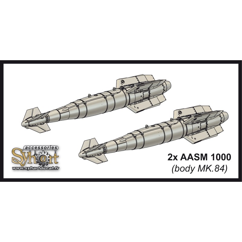 AD031 - AASM 1000 (corps Mk.84) x2 - (1/72)