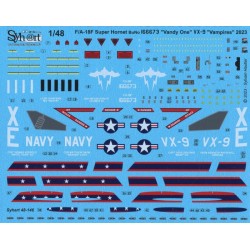 Syhart 146 - F/A-18F Super Hornet 166673 "Vandy One" VX-9 - US Navy 2023